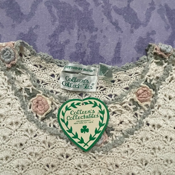 Knitted Oversized floral top NWT (late 80’s-early 90’s) - Picture 3 of 7